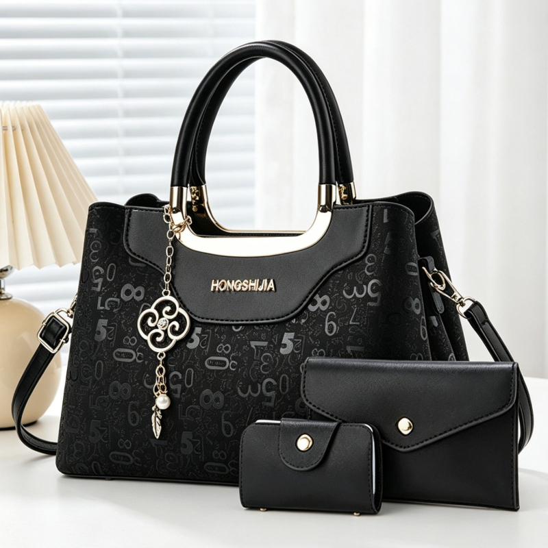 Crossbody Bag Women - 3-piece Fashion Women's Handbag Set, Light