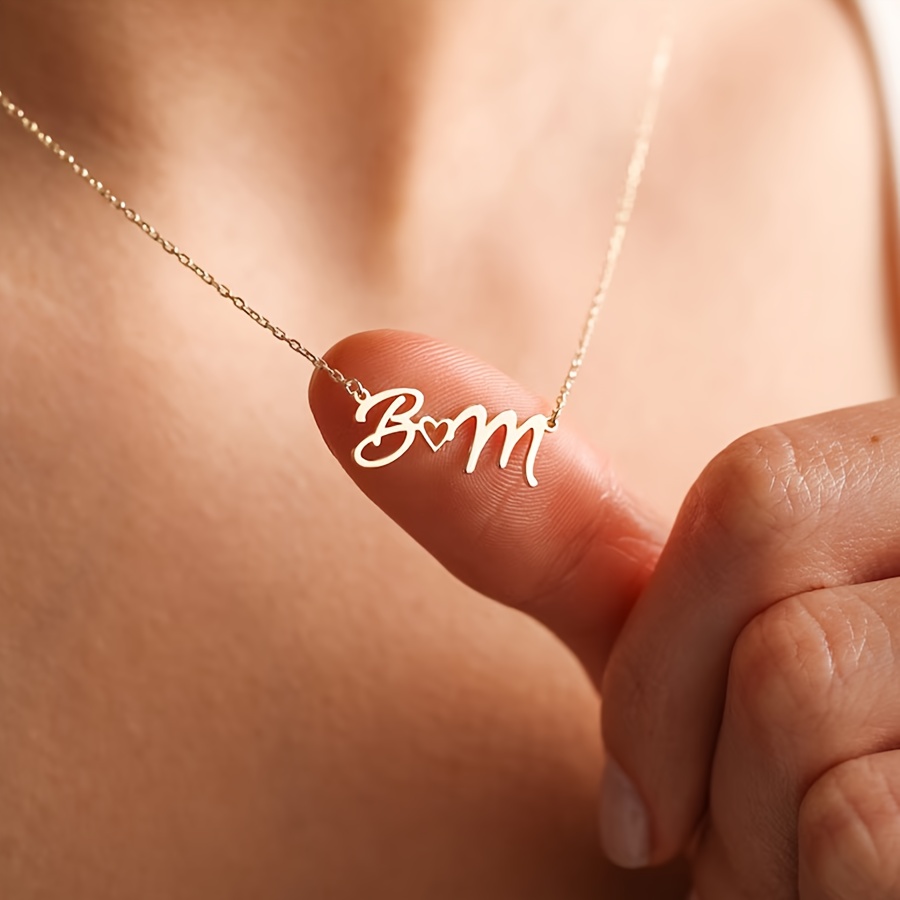 Women Fashion Names - Custom Name Necklaces for Women Waterproof