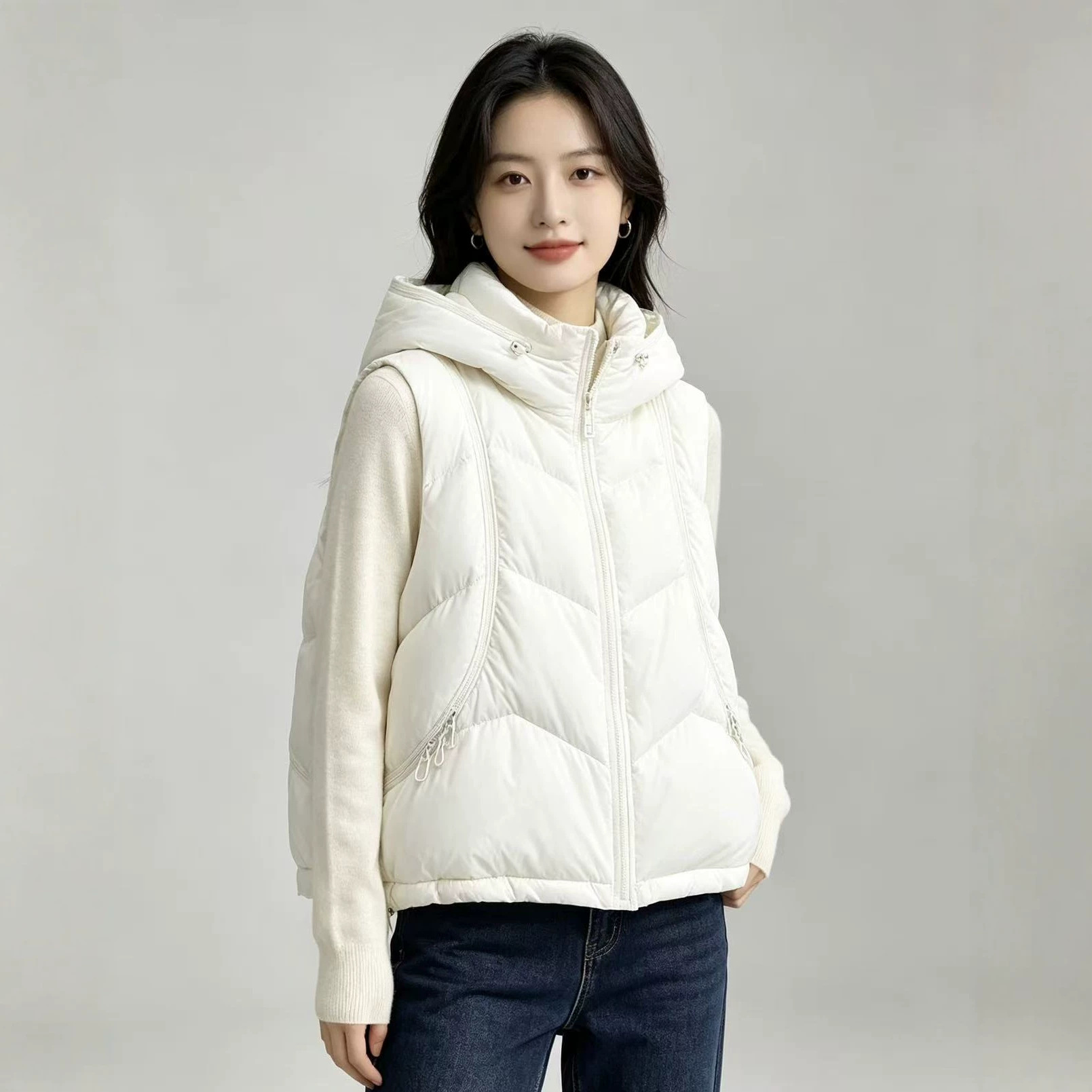 Puffer Vest Fashion Women - Autumn Winter Women Down Cotton Vest