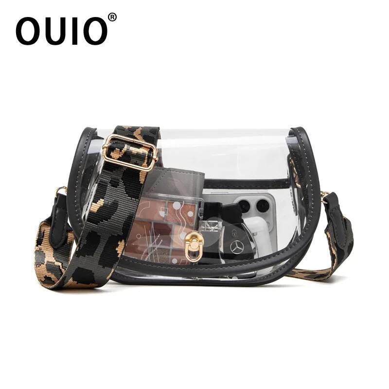 Crossbody Bag Women - OUIO Phone Pouch Fashion Clear PVC