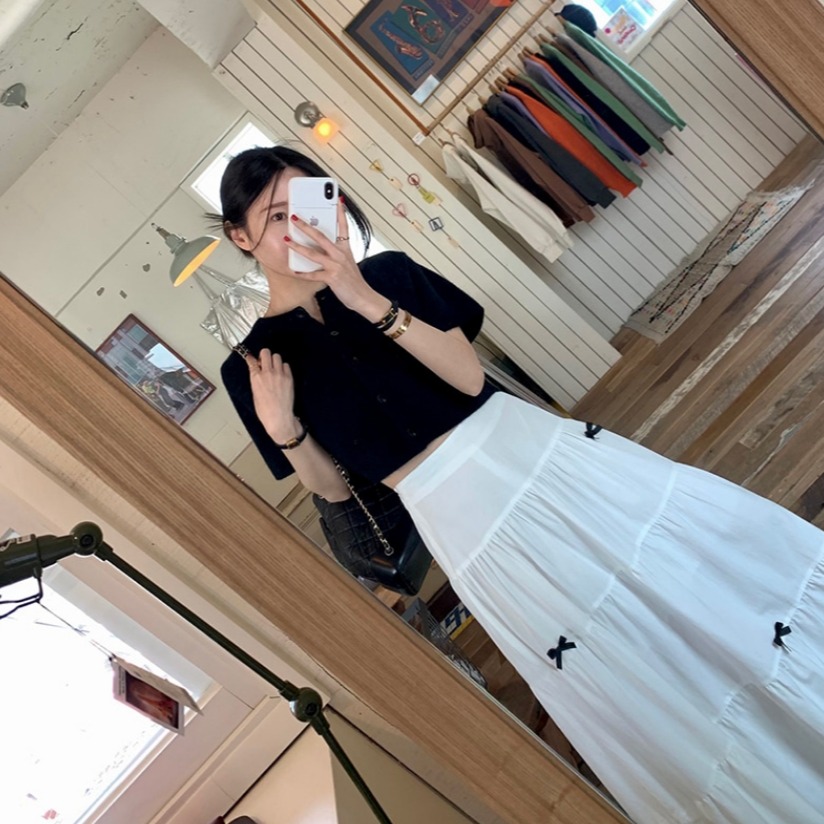 Knee-Length Silk Ribbon Half S - đánh giá và giá Women Fashion Online