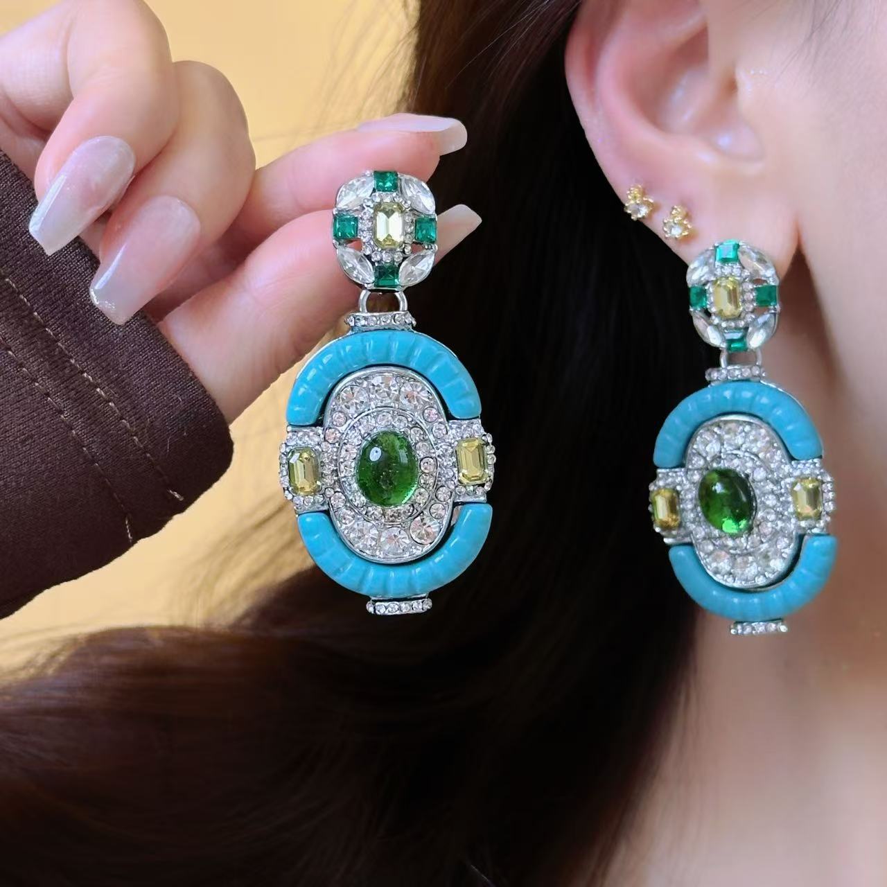 Vintage Turquoise Emerald Silv - đánh giá và giá Women'S Fashion Victorian Era