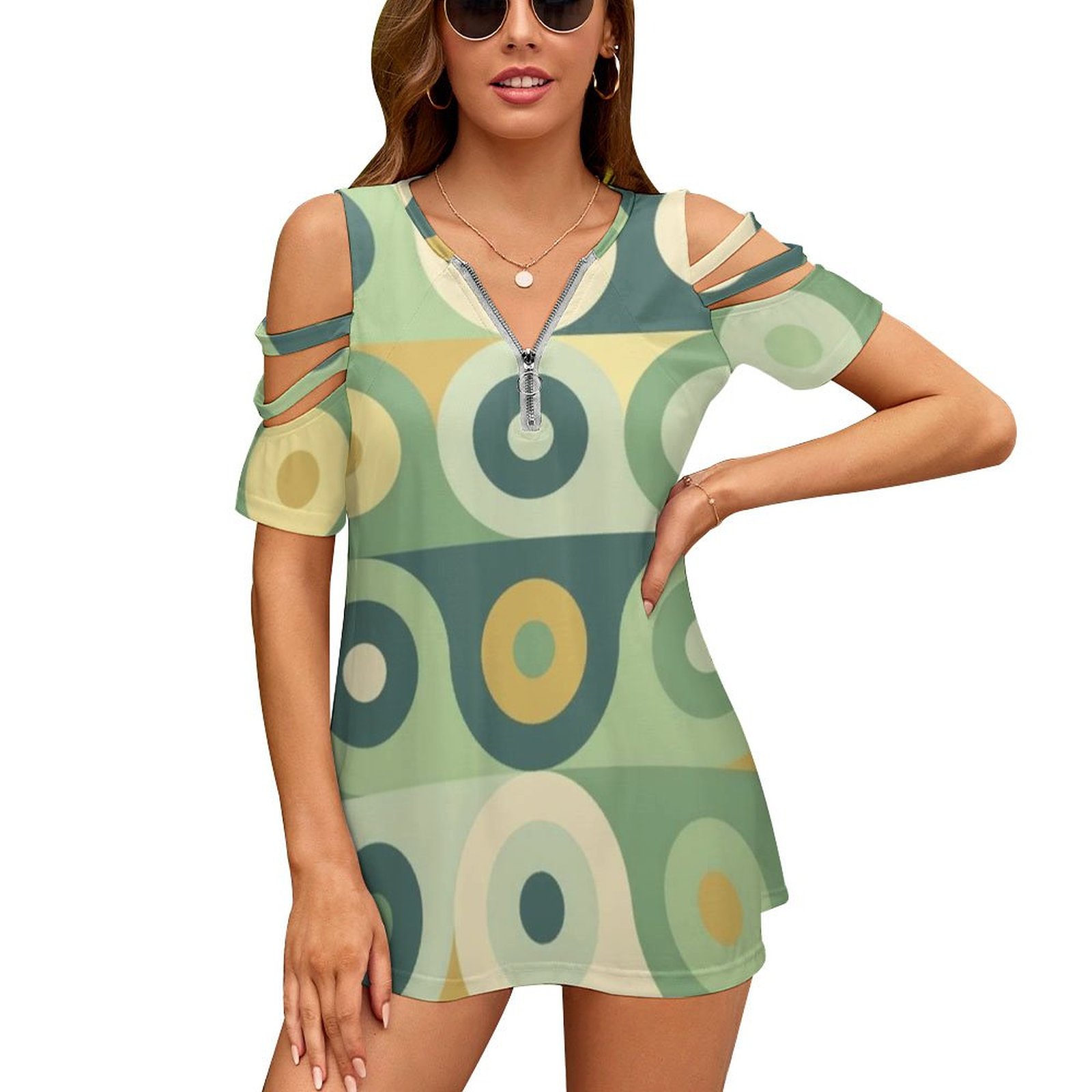 Groovy 70's Pattern Women Zipp - đánh giá và giá Women'S Fashion Of The 60S