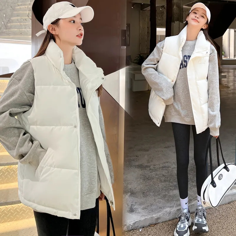 Fall Winter Warm Cropped Vest  - đánh giá và giá Puffer Vest Fashion Women