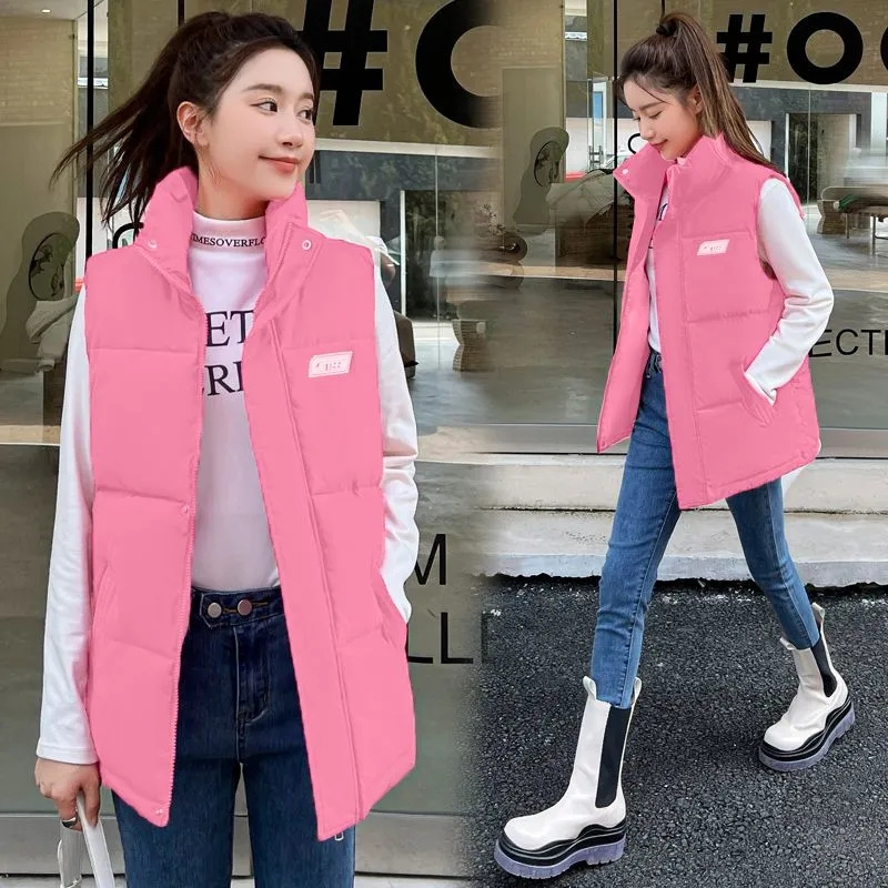 Fall Winter Warm Cropped Vest  - đánh giá và giá Puffer Vest Fashion Women
