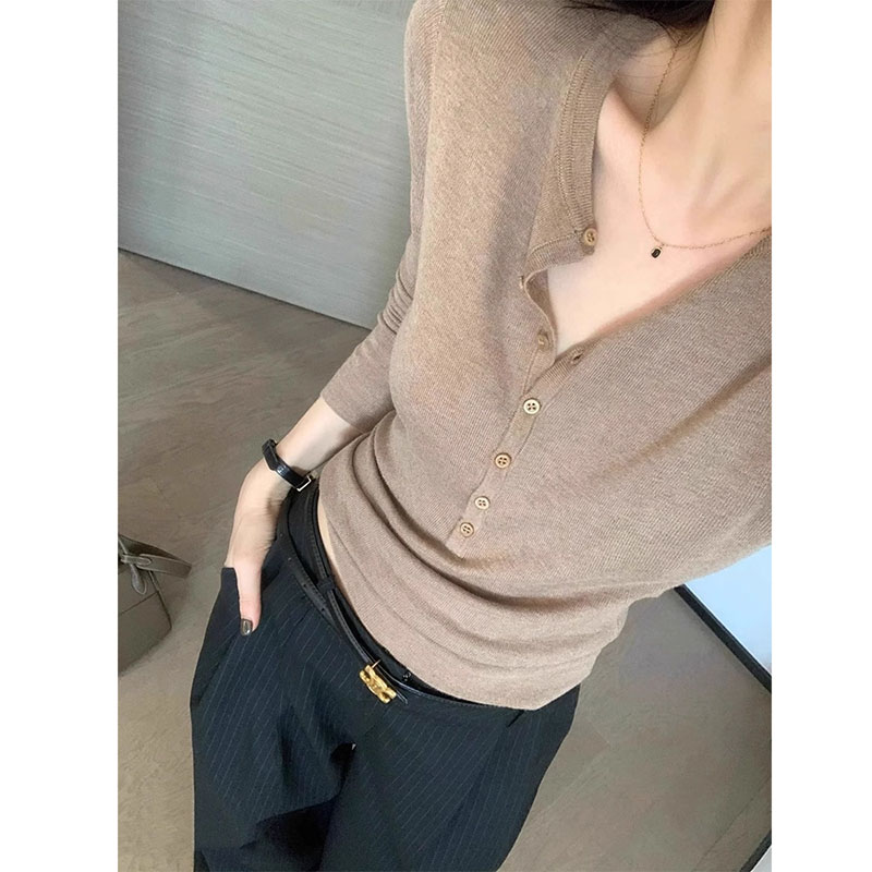 Women Long Sleeved Top V-neck  - đánh giá và giá Women Fashion Designers