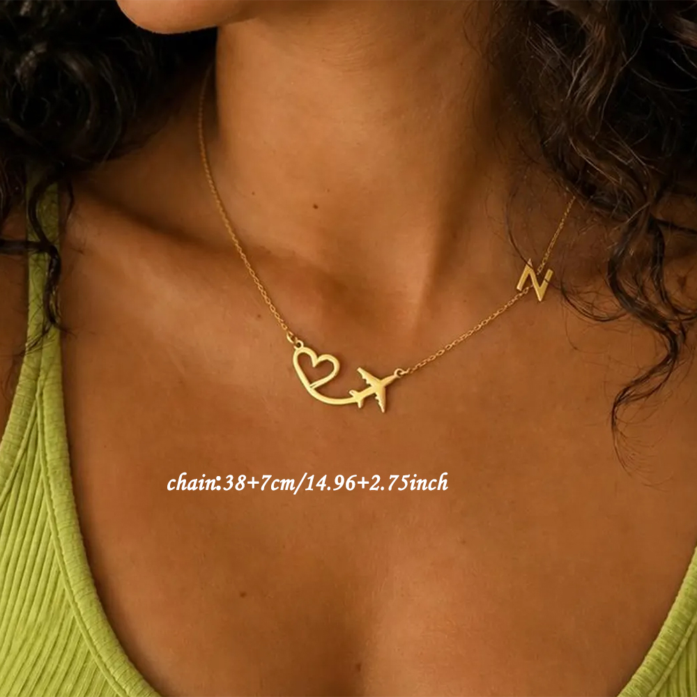 Personalized Heart Airplane In - đánh giá và giá Women Fashion Names