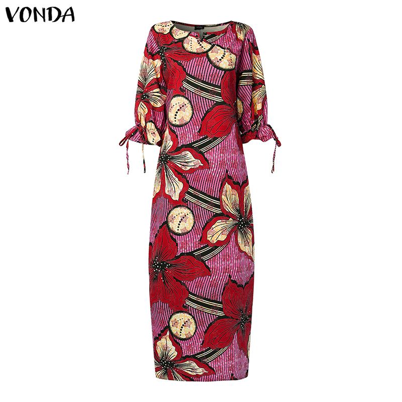 VONDA Plus Size Women Bohemian - đánh giá và giá Maxi Dress Boho