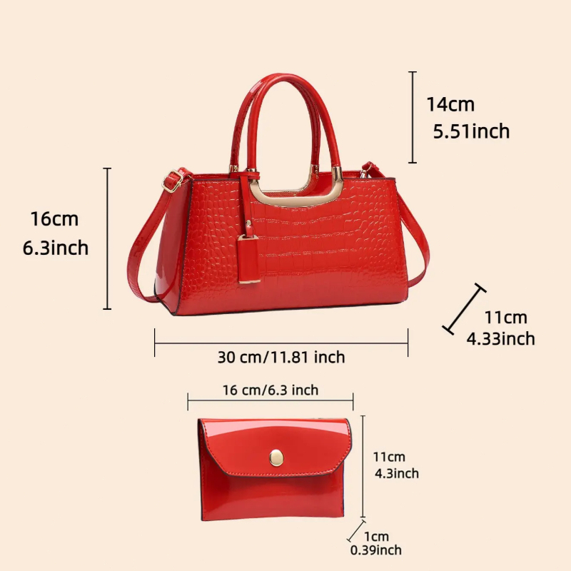 Women's Handbag Set, Light Lux - đánh giá và giá Crossbody Bag Women