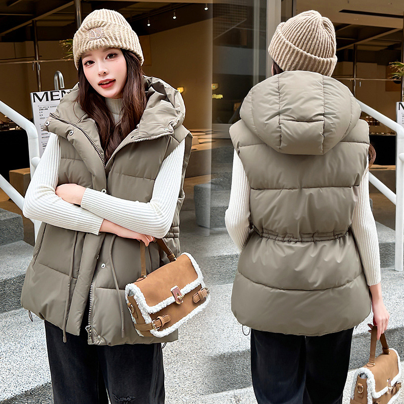 Winter Down Cotton Vest Jacket - đánh giá và giá Puffer Vest Fashion Women