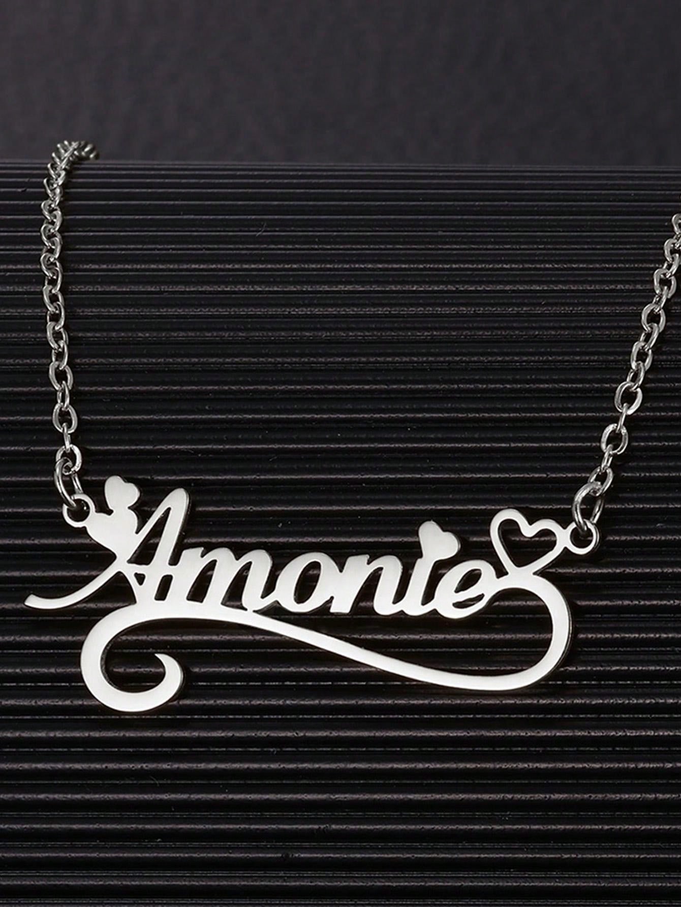 Custom Name Hollow Heart Neckl - đánh giá và giá Women Fashion Names