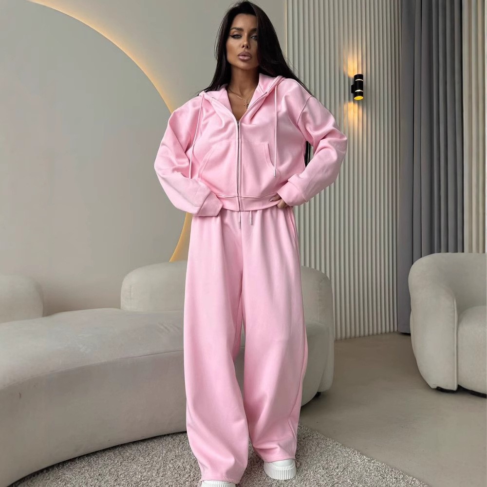 Women's Sports Suit Hooded Swe - đánh giá và giá Wide Leg Palazzo Pants