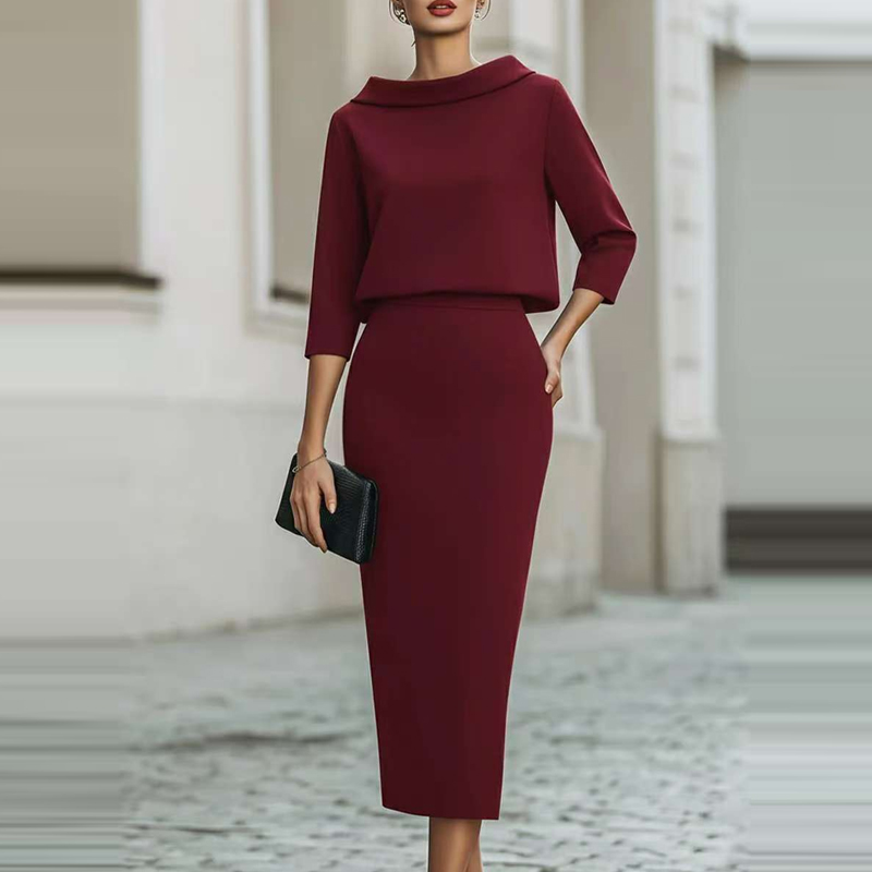 Elegant Solid Slim Half Skirts - đánh giá và giá Women'S Fashion Quarter Zip