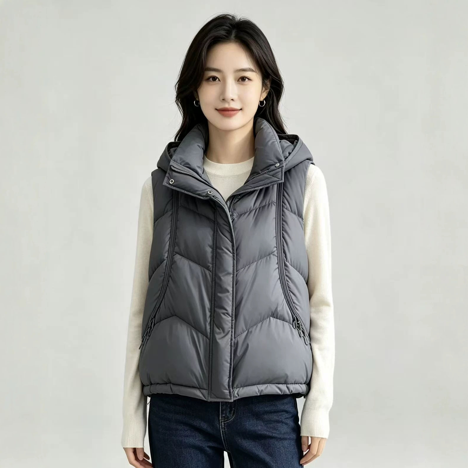 Autumn Winter Women Down Cotto - đánh giá và giá Puffer Vest Fashion Women