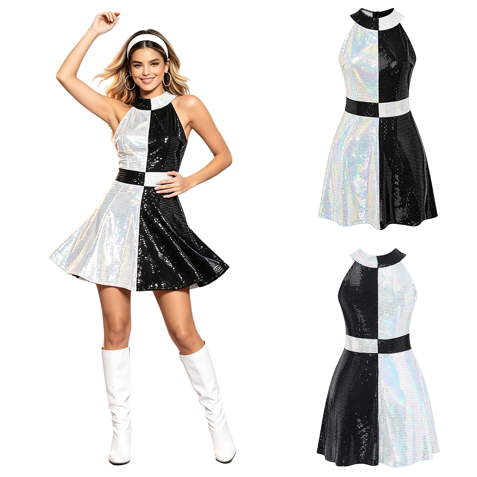 Women 60s Disco Swinging Dress - đánh giá và giá Women'S Fashion Of The 60S