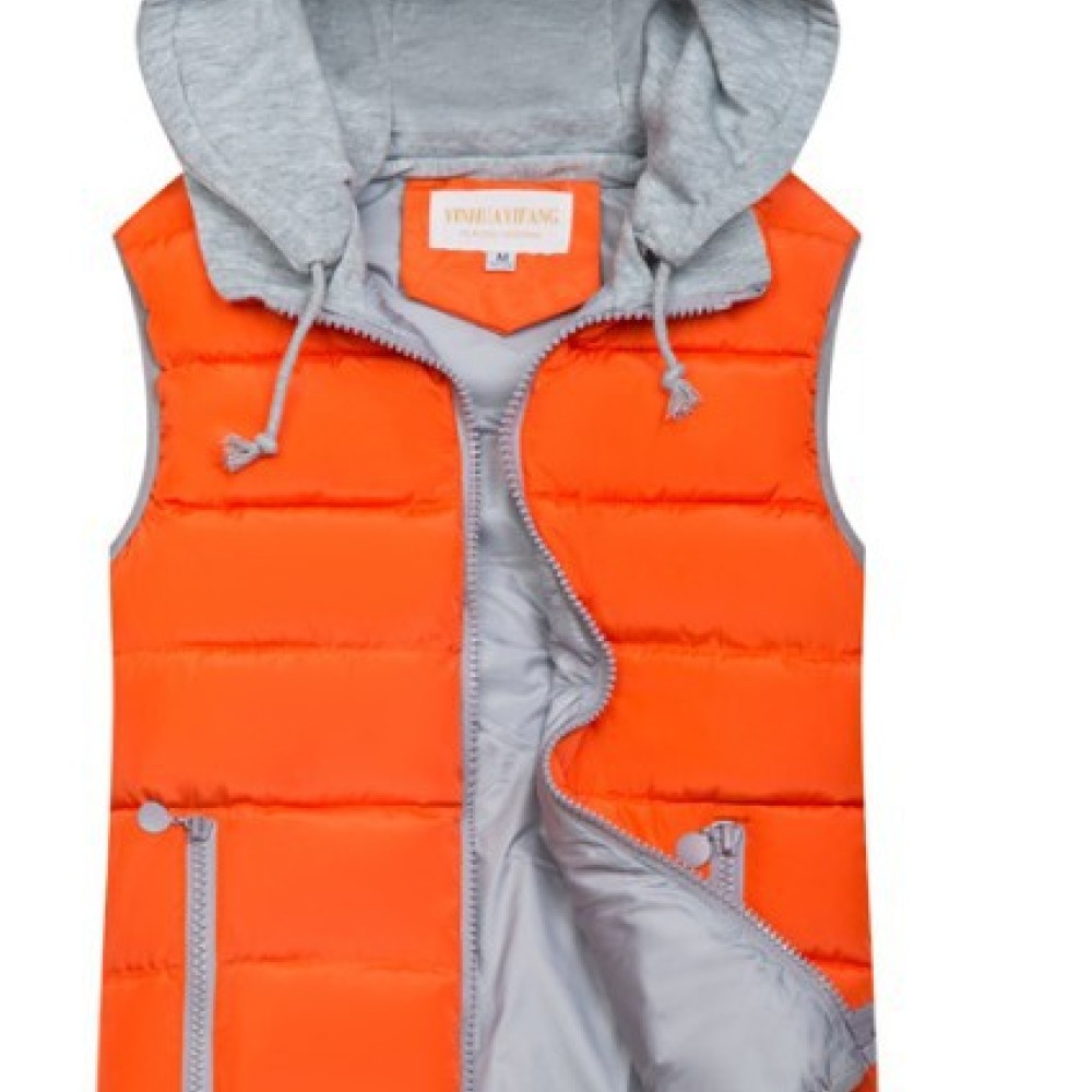 Casual Hooded Padded Vest Wome - đánh giá và giá Puffer Vest Fashion Women