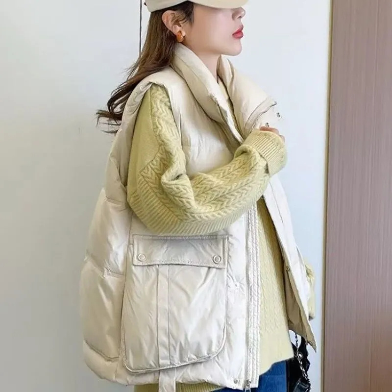 Autumn Winter Lady Fashion Puf - đánh giá và giá Puffer Vest Fashion Women