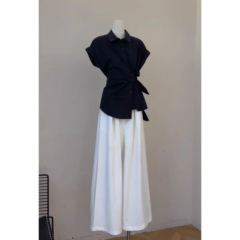 Women's Summer Black Bandage B - đánh giá và giá Wide Leg Palazzo Pants