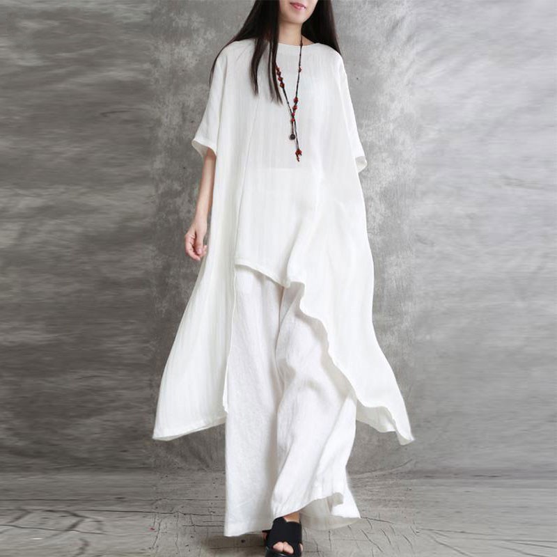 Women's Cotton Linen 2-piece S - đánh giá và giá Wide Leg Palazzo Pants