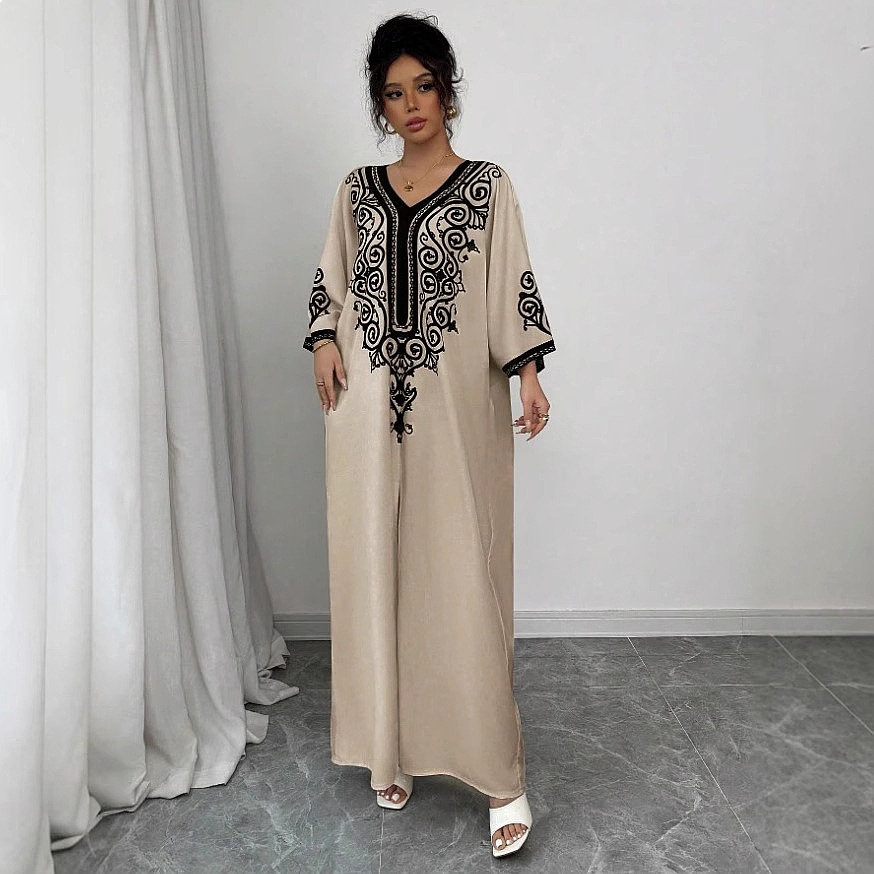 V Neck Floral Print Maxi Dress - đánh giá và giá Maxi Dress Boho