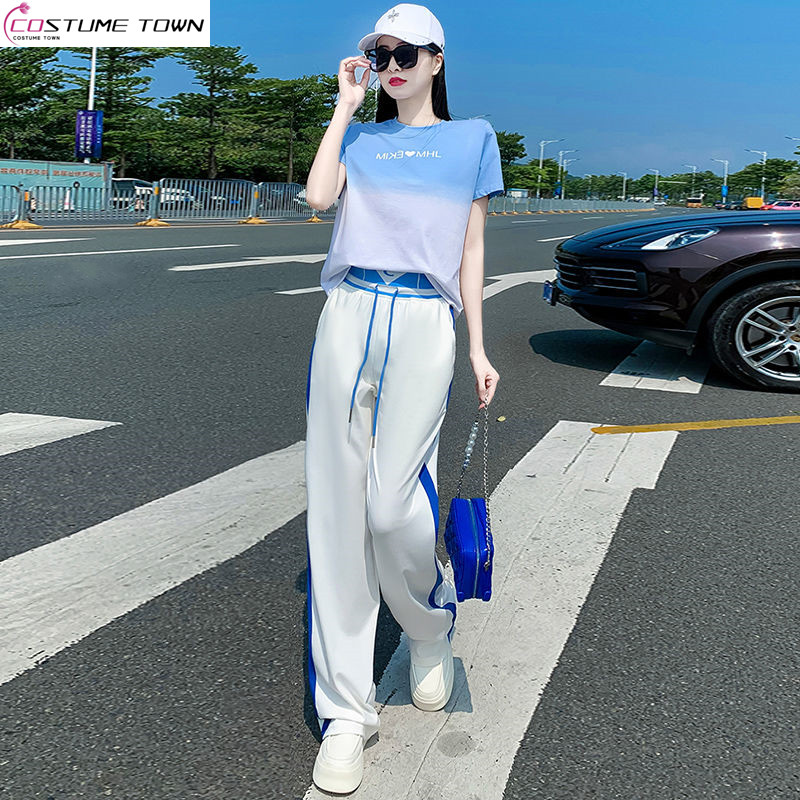 Summer high-end fashion color  - đánh giá và giá Wide Leg Palazzo Pants