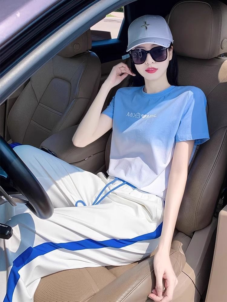 Summer high-end fashion color  - đánh giá và giá Wide Leg Palazzo Pants