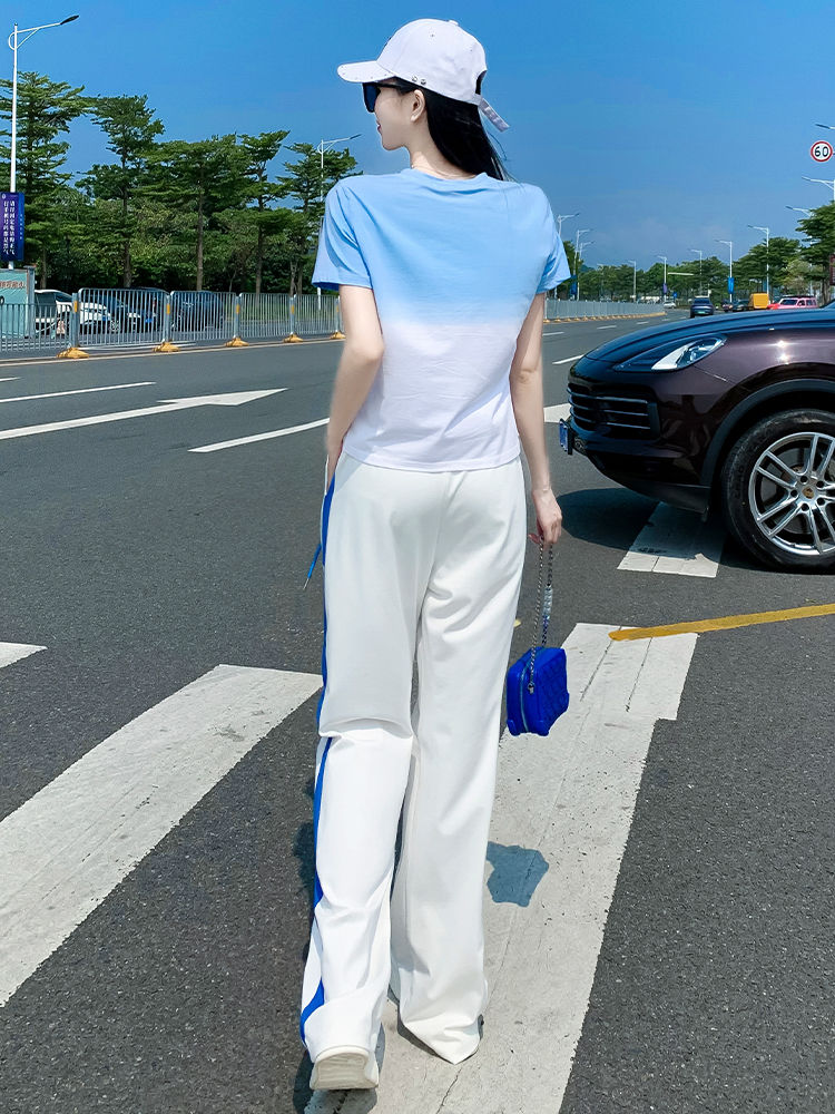 Summer high-end fashion color  - đánh giá và giá Wide Leg Palazzo Pants