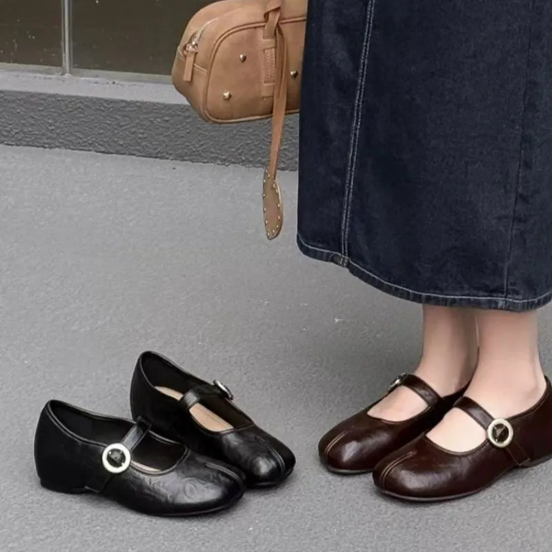 Retro Black Flat Mary Janes Wo - đánh giá và giá Women Fashion Online