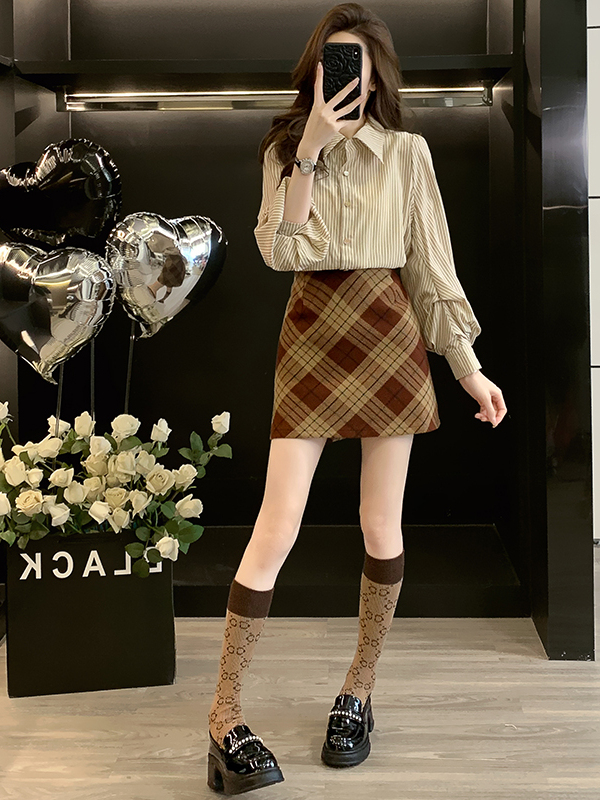 Fashionable Checks And Stripes - đánh giá và giá Women Fashion Online