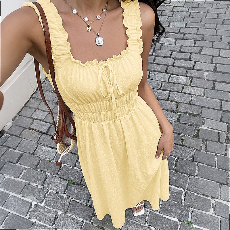 Summer Sleeveless Square Neck  - đánh giá và giá Maxi Dress Boho