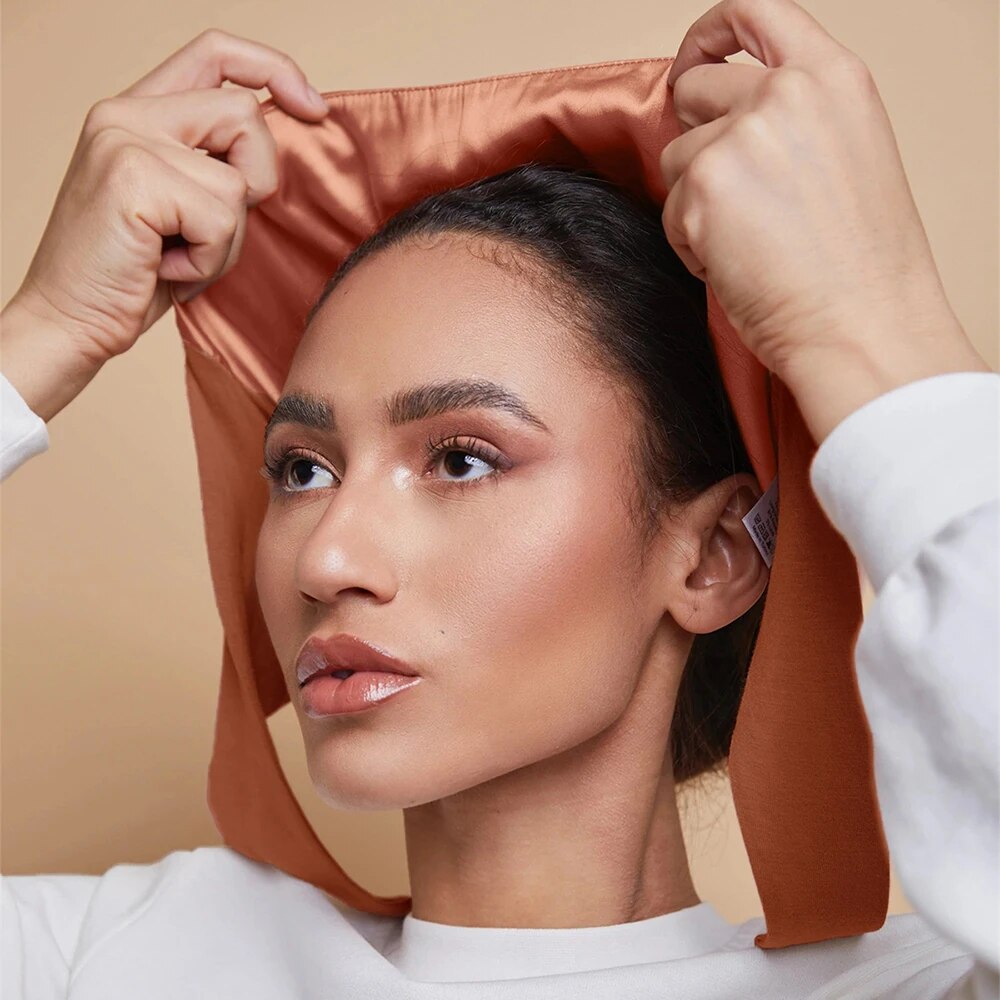 Modal Satin Hijab Cap Islam Un - đánh giá và giá Women'S Fashion Visor