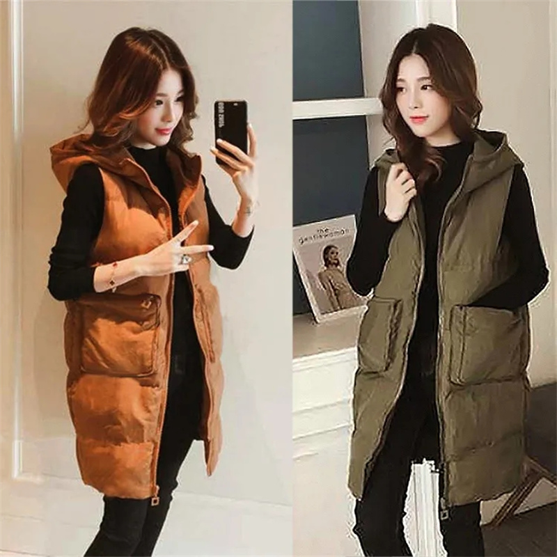 2026 New Winter Sleeveless Tan - đánh giá và giá Puffer Vest Fashion Women