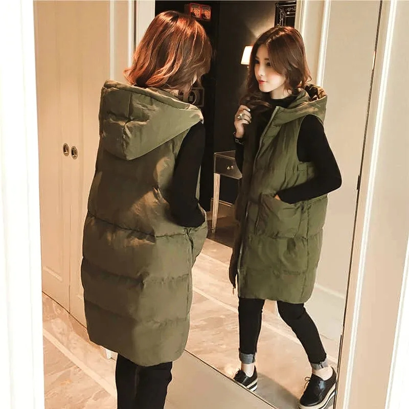 2026 New Winter Sleeveless Tan - đánh giá và giá Puffer Vest Fashion Women