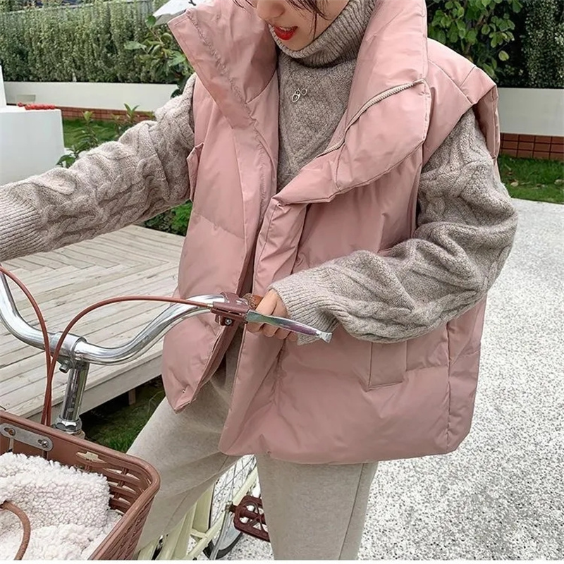 2024 New Korean Vest Puffer Ja - đánh giá và giá Puffer Vest Fashion Women