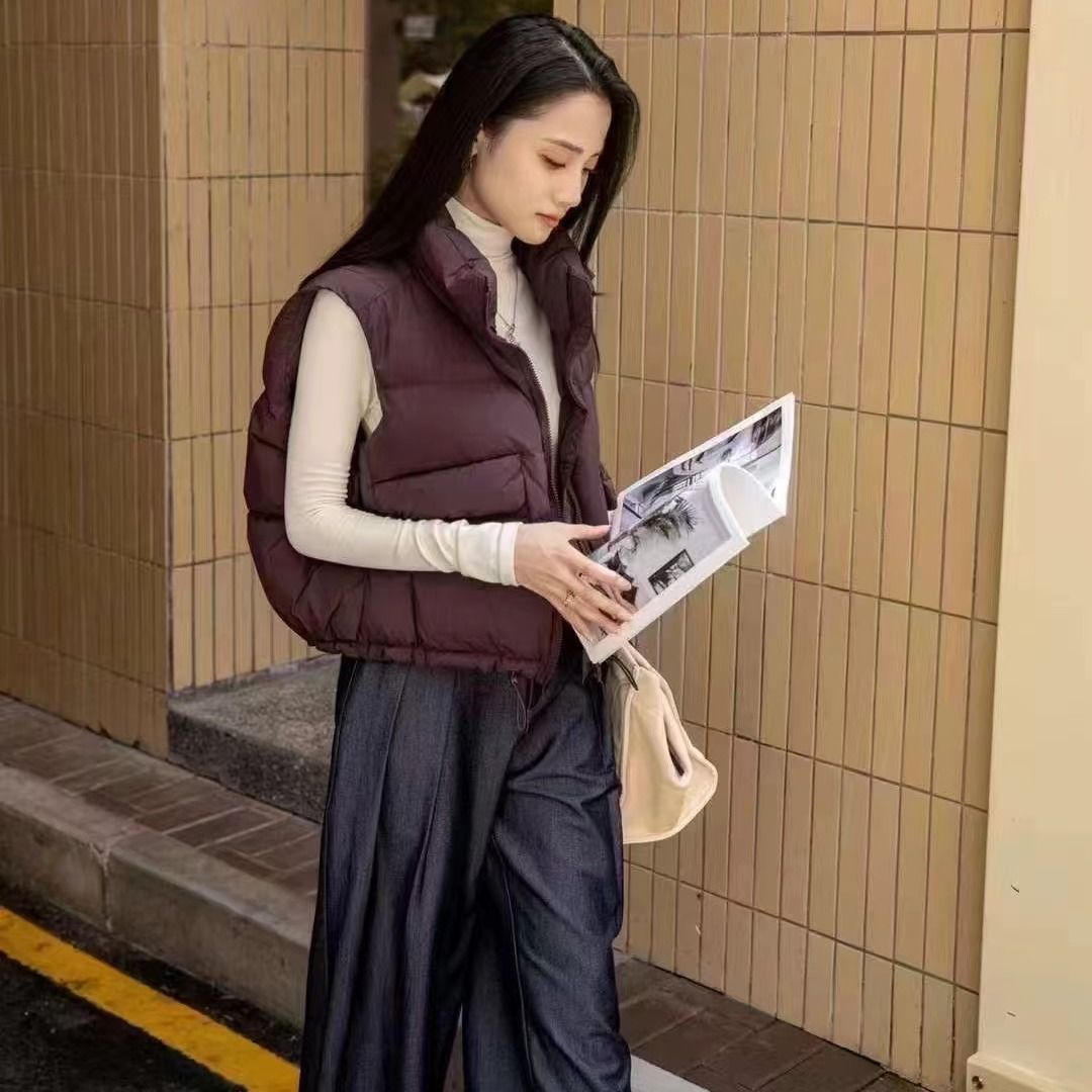 Autumn Puffer Jacket Loose Dow - đánh giá và giá Puffer Vest Fashion Women