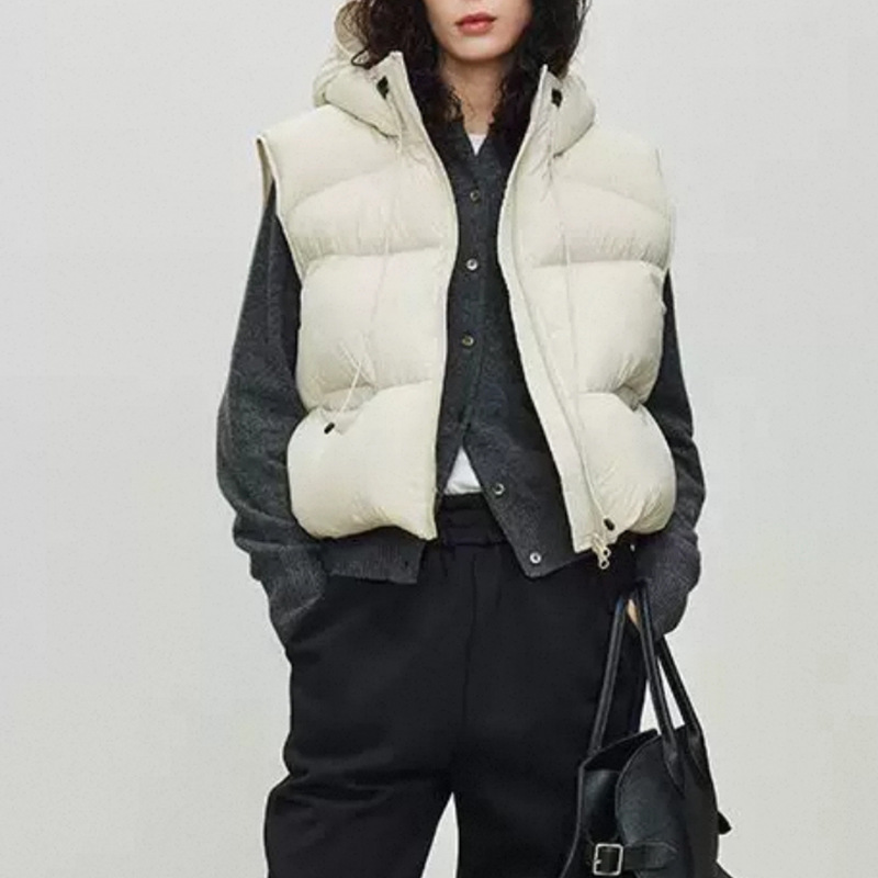 Women White Duck Down Vest Win - đánh giá và giá Puffer Vest Fashion Women