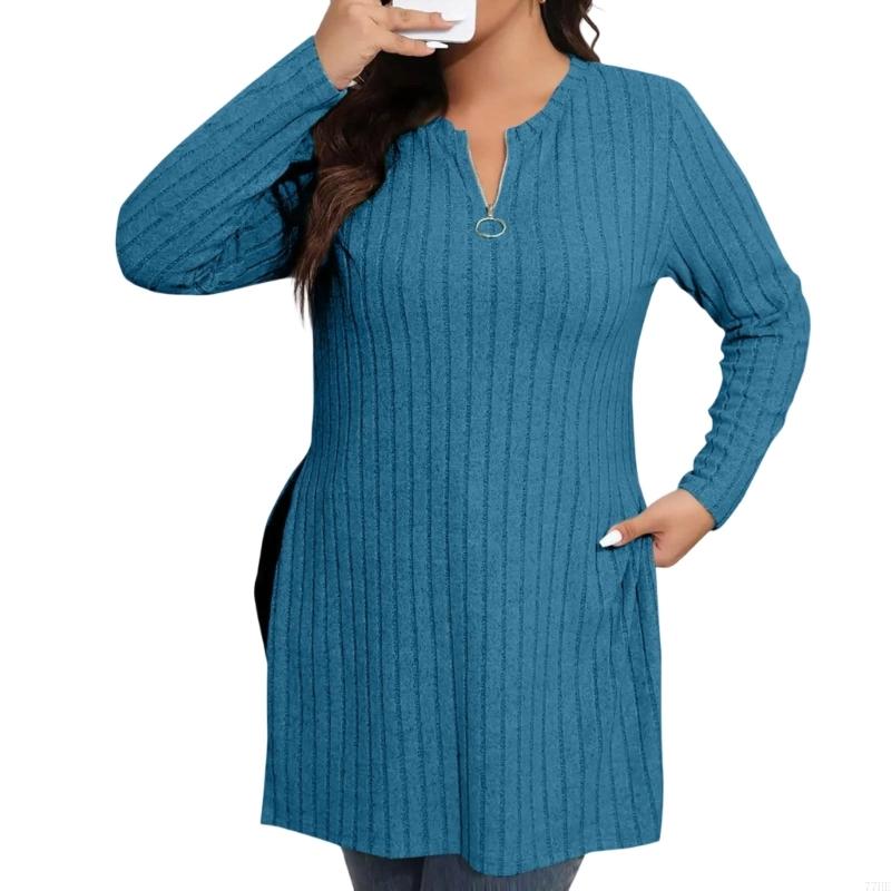77HE Khu Phố Khóa Kéo Áo Chui  - đánh giá và giá Women'S Fashion Quarter Zip