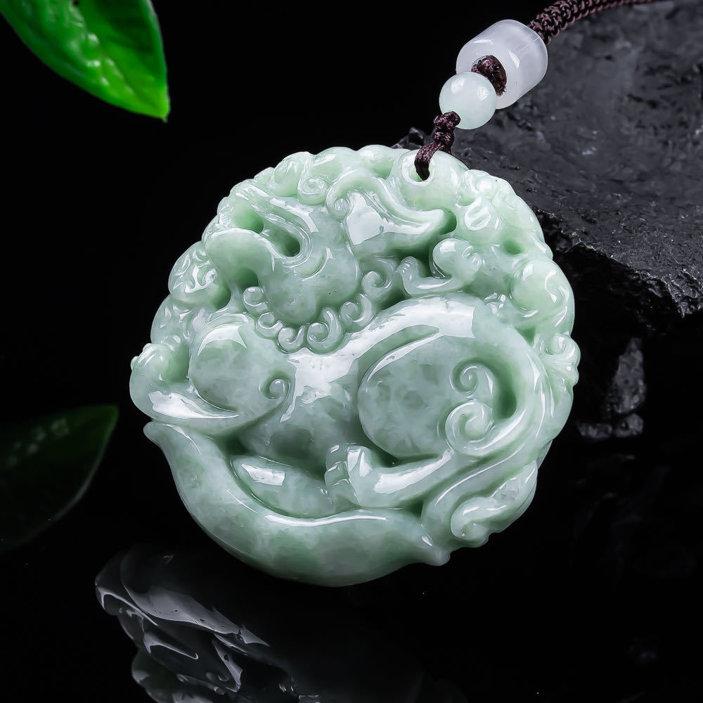 Natural Myanmar Jadeite Pixiu  - đánh giá và giá Women Fashion Designers