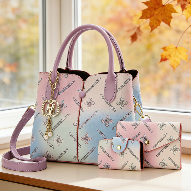 Gradient Women's Three-piece S - đánh giá và giá Crossbody Bag Women