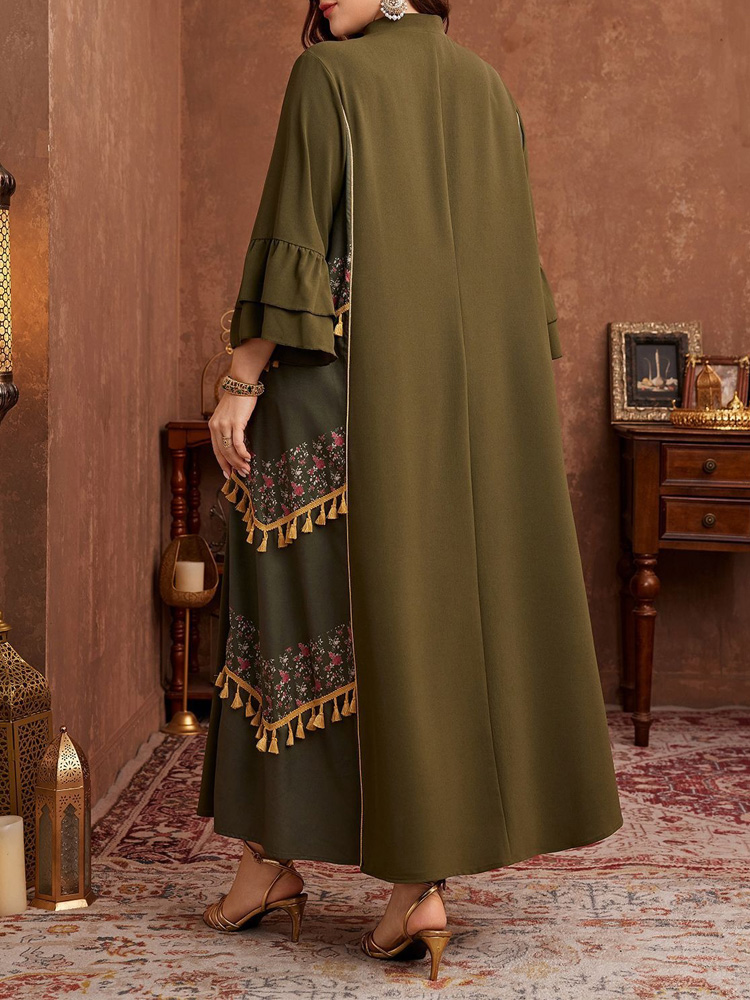 GIBSIE Plus Size Ethnic Style  - đánh giá và giá Maxi Dress Boho