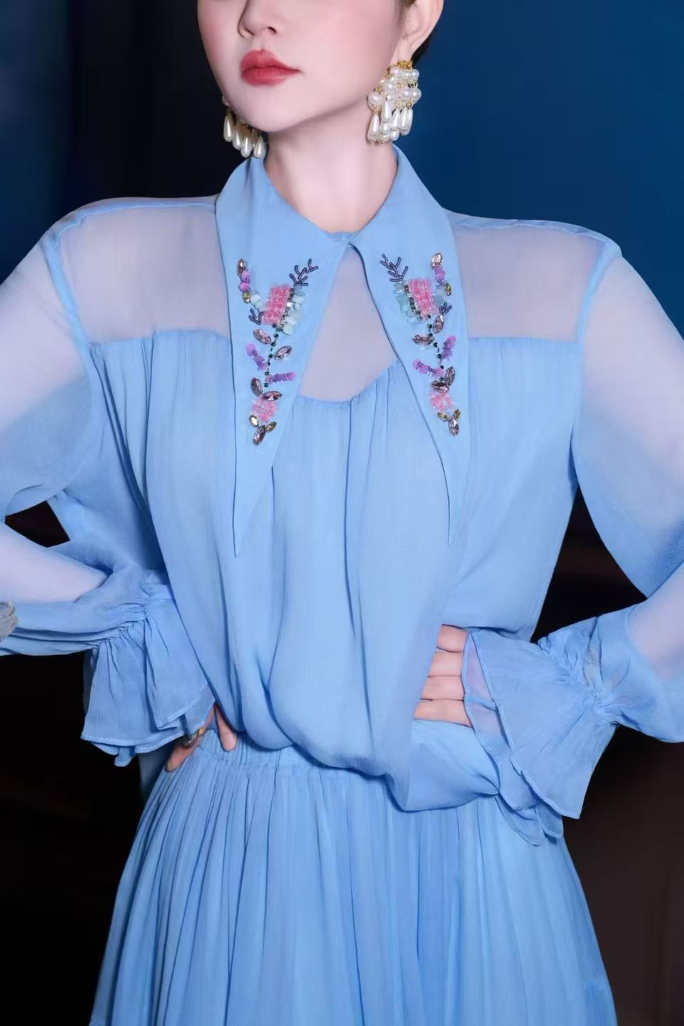Spring High-end New Lapel Bead - đánh giá và giá Xl Women'S Fashion