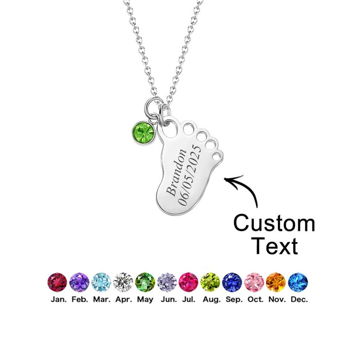 Custom Baby Name Footprint Nec - đánh giá và giá Women Fashion Online